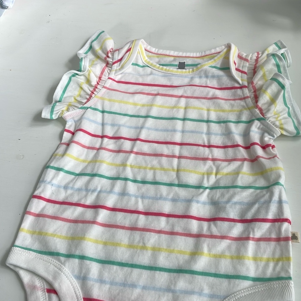 NEW baby gap girls stripe romper 12-18 months